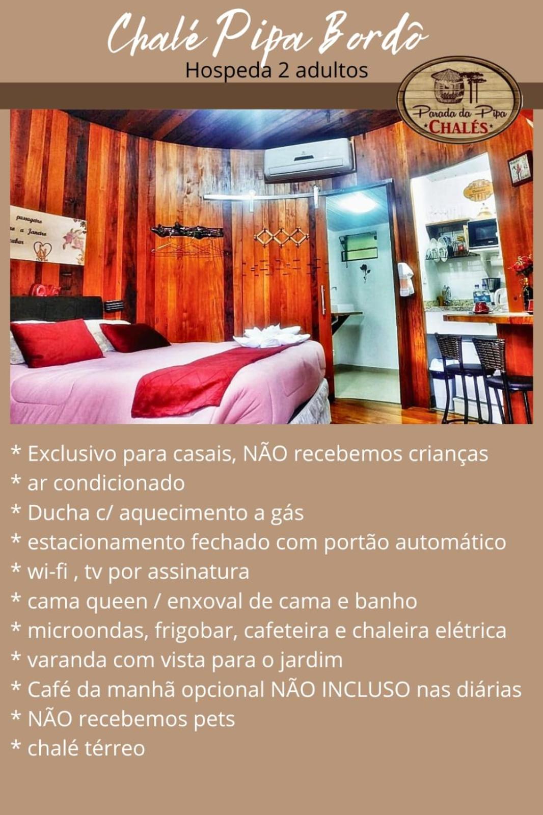 Chale Tematico Em Pipa De Vinho - Parada Da Pipa Chales Canela Room photo