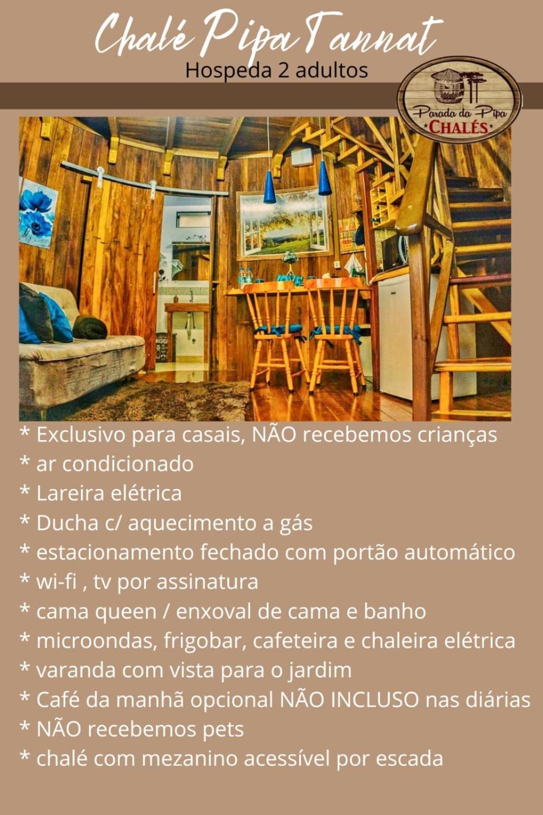 Chale Tematico Em Pipa De Vinho - Parada Da Pipa Chales Canela Room photo